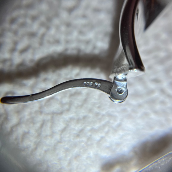 E017 | .925 Sterling Silver Spiral Hoops - Picture 2 of 2